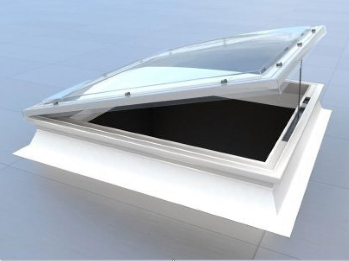 Dome Rooflight Electric Hinged Vent Polycarbonate - Mardome Trade